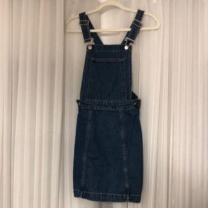 H&M denim overall dress